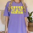 Cheerleading Senior Night Cheer Senior 2025 Graduation 10 Women's Comfort Colors T-Shirt Violet