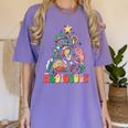 Christmas Audiology Tree Audiology Student Graduation Women's Comfort Colors T-Shirt Violet