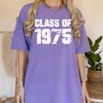 Class Of 1975 Highschool College Graduation Reunion T- Women's Comfort Colors T-Shirt Violet