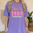 Class Of 1989 School Graduation Meetup Reunion Women's Comfort Colors T-Shirt Violet