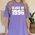 Class Of 1996 High School College Graduation Reunion Women's Comfort Colors T-Shirt Violet