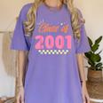 Class Of 2001 Meetup School Graduation Reunion Women's Comfort Colors T-Shirt Violet