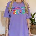 Class Of 2015 School Reunion College Highschool Graduation Women's Comfort Colors T-Shirt Violet