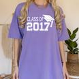 Class Of 2017 Cute Graduation T-Shirt Women's Comfort Colors T-Shirt Violet