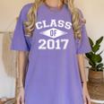 Class Of 2017 Graduation Shirt Senior For Graduates Women's Comfort Colors T-Shirt Violet