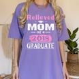 Class Of 2018 Graduation Shirt Mom Of Graduate Women's Comfort Colors T-Shirt Violet