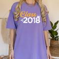 Class Of 2018 Graduation T Shirt Senior Boys Girls Men Women Women's Comfort Colors T-Shirt Violet