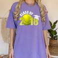 Class Of 2018 Shirts Graduation Senior Tennis Shirt Women's Comfort Colors T-Shirt Violet