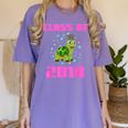 Class Of 2018 Turtle Shirt Graduation Kids Women's Comfort Colors T-Shirt Violet