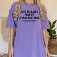Class Of 2019 4 Year Sentence Graduation High School Women's Comfort Colors T-Shirt Violet