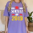 Class Of 2019 Graduation Senior High School College Women's Comfort Colors T-Shirt Violet