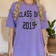 Class Of 2019-High School College University GRADUATION Women's Comfort Colors T-Shirt Violet