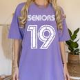 Class Of 2019 High School Graduation 19 Seniors Women's Comfort Colors T-Shirt Violet