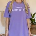 Class Of 2019 Senior Math Graduation T Shirt Women's Comfort Colors T-Shirt Violet