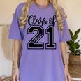Class Of 2021 Senior 21 Cool Graduation Women's Comfort Colors T-Shirt Violet