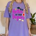 Class Of 2022 Four Degrees Hotter Graduation Day Master Grad Women's Comfort Colors T-Shirt Violet