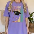 Class Of 2022 Graduation Cat Seniors Grad Women's Comfort Colors T-Shirt Violet