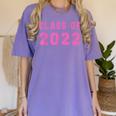Class Of 2022 High School Graduation Date Graduate T Shirt Women's Comfort Colors T-Shirt Violet