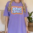 Class Of 2023 Graduating Senior Graduation Women's Comfort Colors T-Shirt Violet