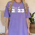 Class Of 2023 Seniors 23 Senior Graduation Idea Flower Women's Comfort Colors T-Shirt Violet