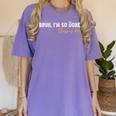 Class Of 2025 Bruh I'm So Done Graduation Women Men Students Women's Comfort Colors T-Shirt Violet