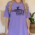 Class Of 2025 Gymnastics Mom Senior Gymnast Graduation Women's Comfort Colors T-Shirt Violet