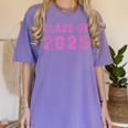 Class Of 2025 High School Graduation Date Graduate T Shirt Women's Comfort Colors T-Shirt Violet