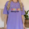 Class Of 2025 Senior 25 High School Graduation Women's Comfort Colors T-Shirt Violet