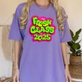 Class Of 2025 Senior Fresh 90s TV Style Retro Graduation Women's Comfort Colors T-Shirt Violet