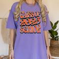 Class Of 2025 Senior Orange And Student Graduation Women's Comfort Colors T-Shirt Violet