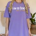 Class Of 2025 I Am So Done Graduation For Him Her Women Men Women's Comfort Colors T-Shirt Violet