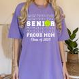 Class Of 2025 Tennis Mom Senior Graduation Graduate Women's Comfort Colors T-Shirt Violet
