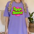 Class Of 2026 Fresh Senior 90s TV Style Retro Graduation Women's Comfort Colors T-Shirt Violet