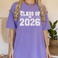 Class Of 2026 Grow With Me First Day Of School Graduation Raglan Baseball Tee Women's Comfort Colors T-Shirt Violet