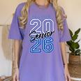 Class Of 2026 Senior Graduation High School And College Grad Women's Comfort Colors T-Shirt Violet