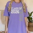 Class Of 2026 Senior 2026 Graduation 2026 Student Kids Women's Comfort Colors T-Shirt Violet