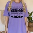 Class Of 2026 Senior Graduation Year Women's Comfort Colors T-Shirt Violet
