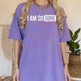 Class Of 2026 I Am So Done Graduation For Him Her Women's Comfort Colors T-Shirt Violet