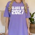 Class Of 2027 High School College Graduation Reunion T-Shirt Women's Comfort Colors T-Shirt Violet