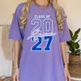 Class Of 2027 Senior 2027 Graduation Women's Comfort Colors T-Shirt Violet