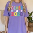 Class Of 2028 Colorful Graduation Women's Comfort Colors T-Shirt Violet