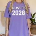 Class Of 2028 Graduation School Grad 2028 Graduate Women's Comfort Colors T-Shirt Violet