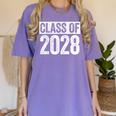 Class Of 2028 Shirt Senior 2028 Graduation Women's Comfort Colors T-Shirt Violet