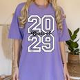 Class Of 2029 Graduating School Class Of 2029 Graduation Women's Comfort Colors T-Shirt Violet