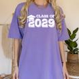 Class Of 2029 Senior Graduation 2029 Shirt Women's Comfort Colors T-Shirt Violet