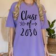 Class Of 2030 Graduation Kindergarten Seniors Women's Comfort Colors T-Shirt Violet