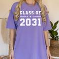 Class Of 2031 Future Kindergarten Graduation Sign Shirt Women's Comfort Colors T-Shirt Violet