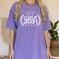 Class Of 2031 Grow With Me Shirt Graduation Kindergarten Women's Comfort Colors T-Shirt Violet