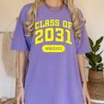Class Of 2031 Shirts For Kindergarten Photo To Graduation Women's Comfort Colors T-Shirt Violet
