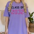 Class Of 2032 Graduation T-Shirts Women's Comfort Colors T-Shirt Violet
